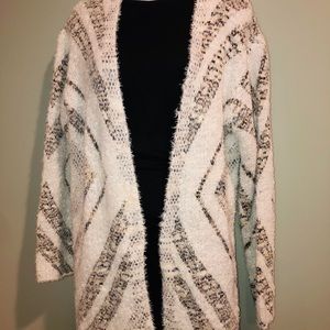 Boho hippie long fuzzy sweater